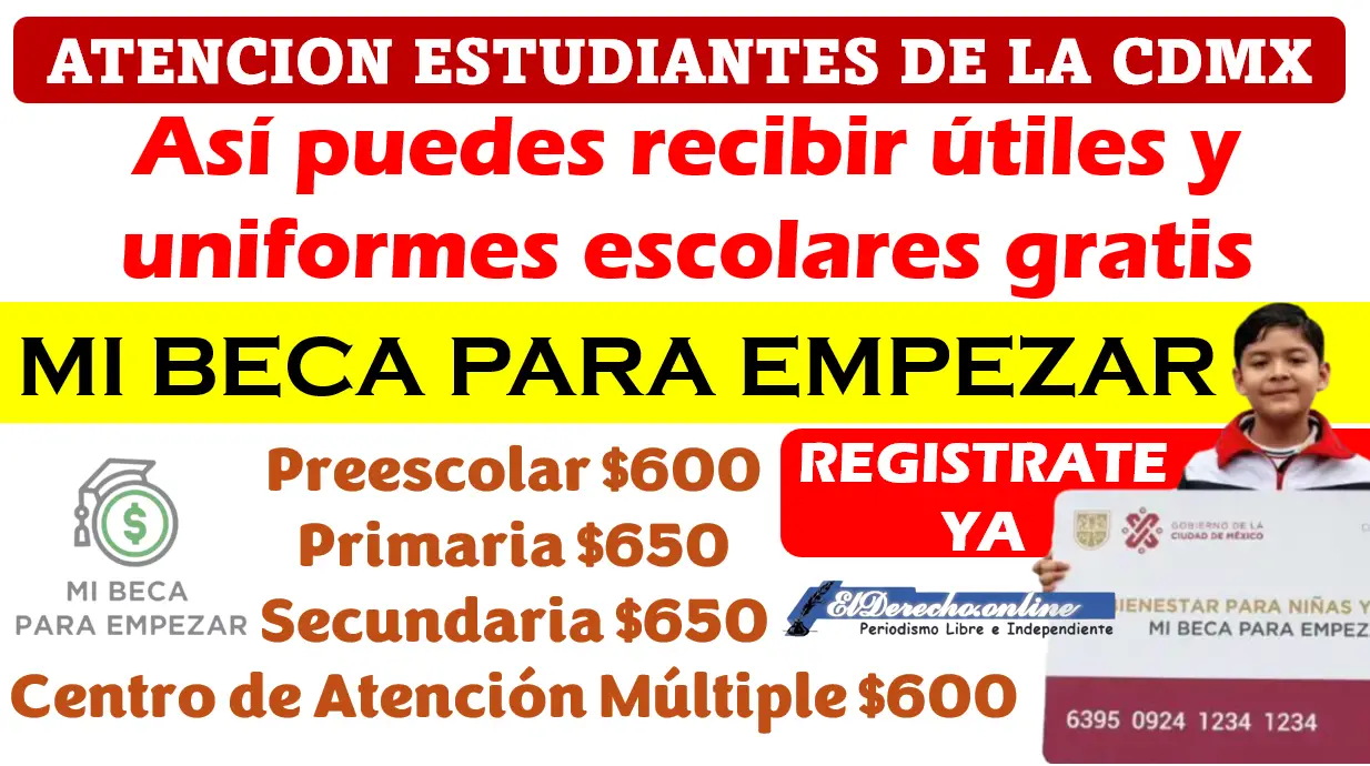 Mi Beca Para Empezar | Continua el registro donde puedes recibir hasta $650 pesos mensuales