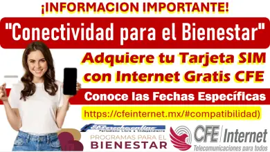 Adquiere tu Tarjeta SIM con Internet Gratis CFE | Conoce aquí los requisitos