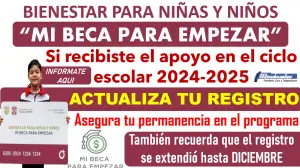 No pierdas tu apoyo y actualiza tu registro de "Mi Beca para Empezar" | Aún estas a tiempo