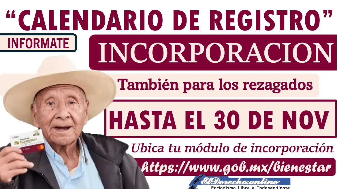 Calendario de registro | Pensión Bienestar 65+ También para los rezagados: Conócelo aquí