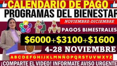 Calendario Oficial de Pagos de los Programas del Bienestar para Noviembre, Conoce las Nuevas Fechas y Montos de Apoyo