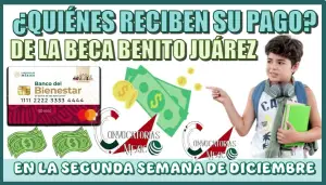 Calendario de Pagos de la Beca Benito Juárez, ¿Quiénes Reciben su Apoyo en la Segunda Semana de Diciembre?