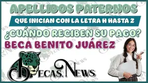 Fechas de Pago para Apellidos de la M a la Z en Diciembre 2024 para los beneficiarios de la Beca Benito Juárez