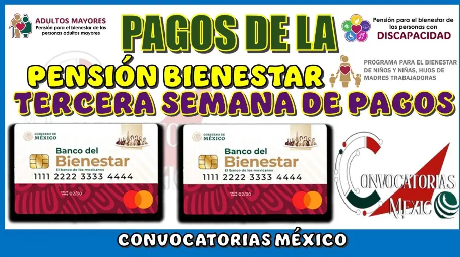 Inicia la Tercera Semana de Pagos de los Programas del Bienestar para Enero-Febrero 2025