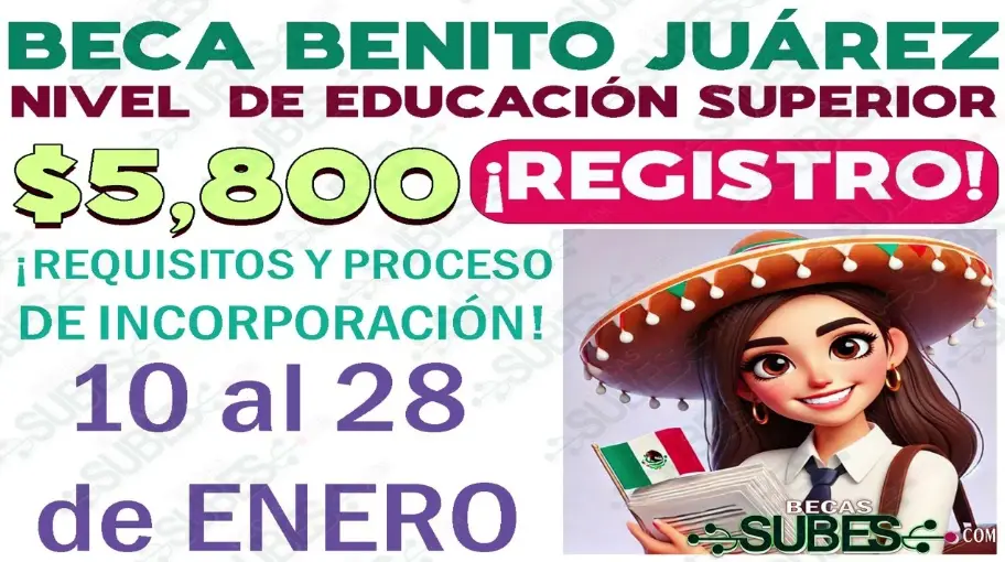 Todo lo que necesitas saber para registrarte en las Becas para el Bienestar Benito Juárez de Educación Superior 2025